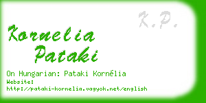 kornelia pataki business card